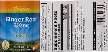 Thompson Ginger Root 550 mg - supplement