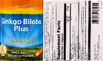 Thompson Ginkgo Biloba Plus - supplement