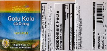 Thompson Gotu Kola 450 mg - supplement