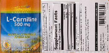 Thompson L-Carnitine 500 mg - supplement