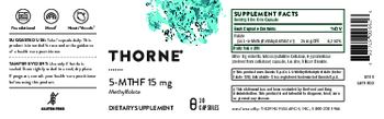 Thorne 5-MTHF 15 mg - supplement