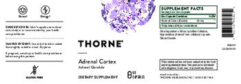 Thorne Adrenal Cortex - supplement