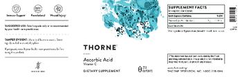 Thorne Ascorbic Acid - supplement