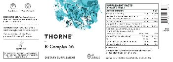 Thorne B-Complex #6 - supplement