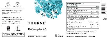 Thorne B-Complex #6 - supplement