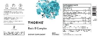 Thorne Basic B Complex - supplement