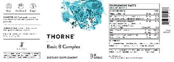 Thorne Basic B Complex - supplement