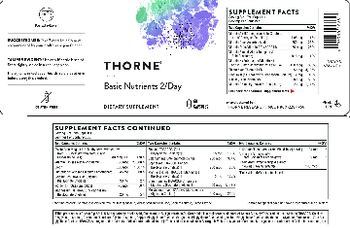 Thorne Basic Nutrients 2/Day - supplement