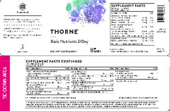 Thorne Basic Nutrients 2/Day - supplement