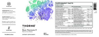 Thorne Basic Nutrients V - supplement