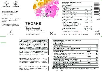 Thorne Basic Prenatal - supplement