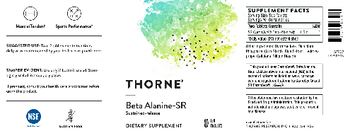 Thorne Beta-Alanine-SR - supplement
