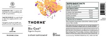Thorne Bio-Gest - supplement