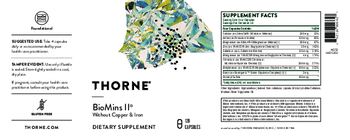 Thorne BioMins II - supplement