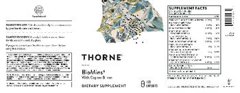 Thorne BioMins with Copper & Iron - supplement