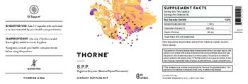 Thorne B.P.P. - supplement