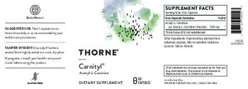 Thorne Carnityl - supplement