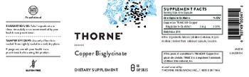 Thorne Copper Bisglycinate - supplement