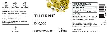 Thorne D-10,000 - supplement