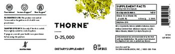Thorne D-25,000 - supplement