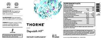 Thorne Deproloft-HF - supplement