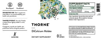 Thorne DiCalcium Malate - supplement