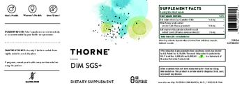 Thorne DIM SGS+ - supplement