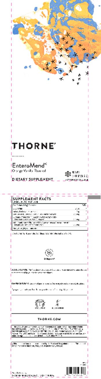 Thorne EnteroMend Orange Vanilla Flavored - supplement