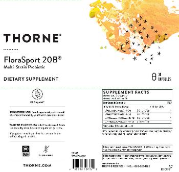 Thorne FloraSport 20B - supplement