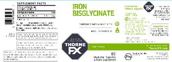 Thorne FX Iron Bisglycinate - supplement