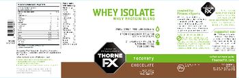 Thorne FX Whey Isolate Chocolate - supplement