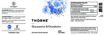 Thorne Glucosamine & Chondroitin - supplement
