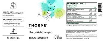 Thorne Heavy Metal Support - supplement