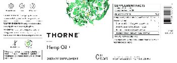 Thorne Hemp Oil + - supplement