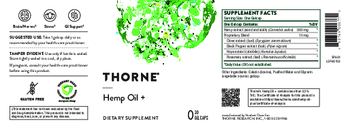 Thorne Hemp Oil + - supplement