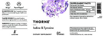 Thorne Iodine & Tyrosine - supplement