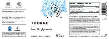 Thorne Iron Bisglycinate - supplement