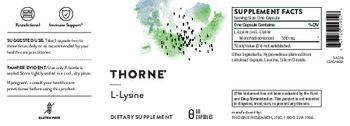 Thorne L-Tyrosine - supplement