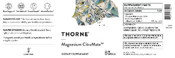 Thorne Magnesium CitraMate - supplement