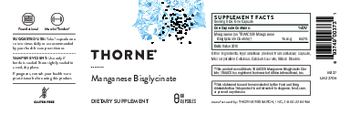 Thorne Manganese Bisglycinate - supplement