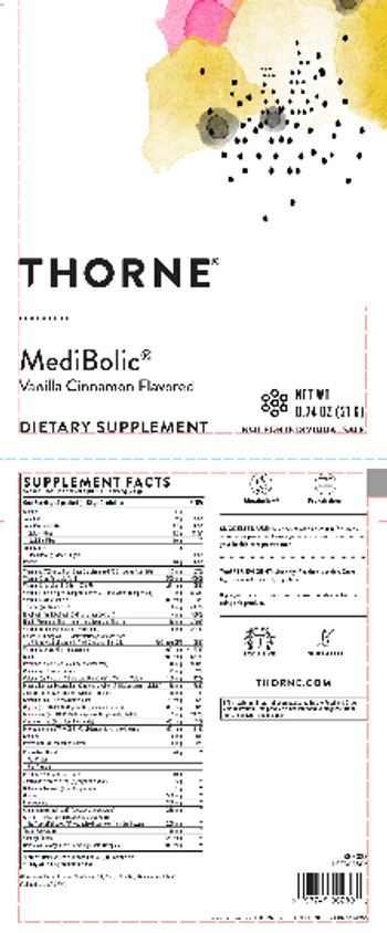 Thorne MediBolic Vanilla Cinnamon Flavored - supplement