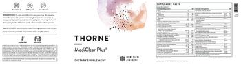 Thorne MediClear Plus - supplement