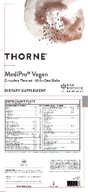 Thorne MediPro Vegan Chocolate Flavored - supplement