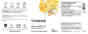 Thorne Meriva 500-SF - supplement