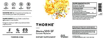 Thorne Meriva 500-SF - supplement