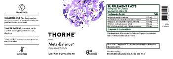 Thorne Meta-Balance - supplement