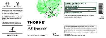 Thorne M.F. Bromelain - supplement