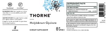 Thorne Molybdenum Glycinate - supplement
