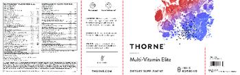 Thorne Multi-Vitamin Elite A.M. - supplement