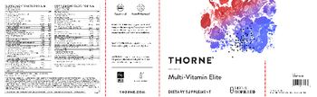 Thorne Multi-Vitamin Elite A.M. - supplement